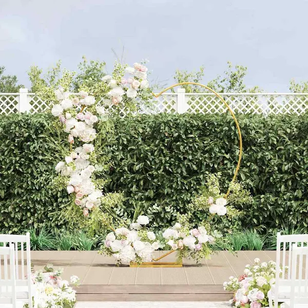 Arco de Casamento Ouro 195 x 35 x 211 cm Aço