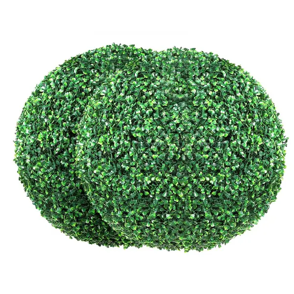 Topiarias sintéticas 50.8 cm, 2 peças, bola verde