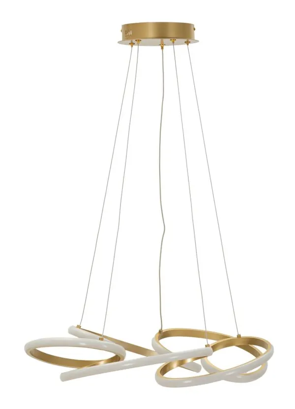Candeeiro LED Glovy Dourado Ø 55x120 cm (Luz com 3 Temperaturas de Cor)