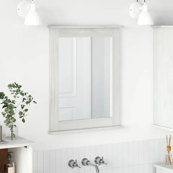 Espelho Retangular VIGO Branco Antigo 55,5 x 5 x 70 cm