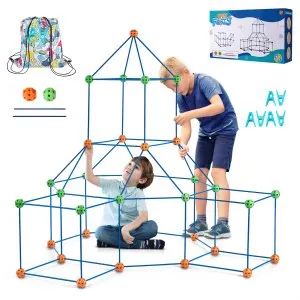 Kit construção forte 120 peças 80 varetas 40 esferas STEM