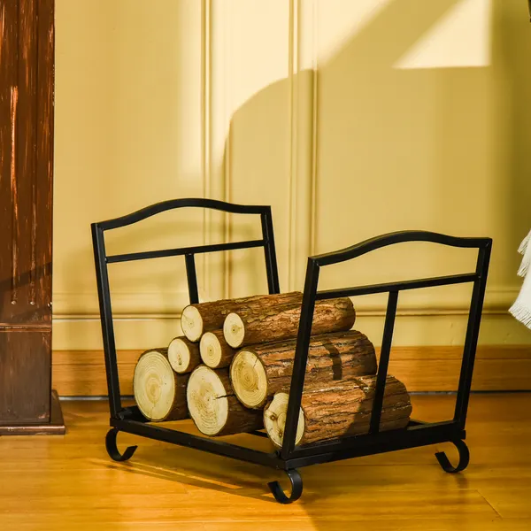Support pour porte en bois pliable intérieure et extérieure avec grille et haute base charge maximale 50kg 48x34x37cm noir