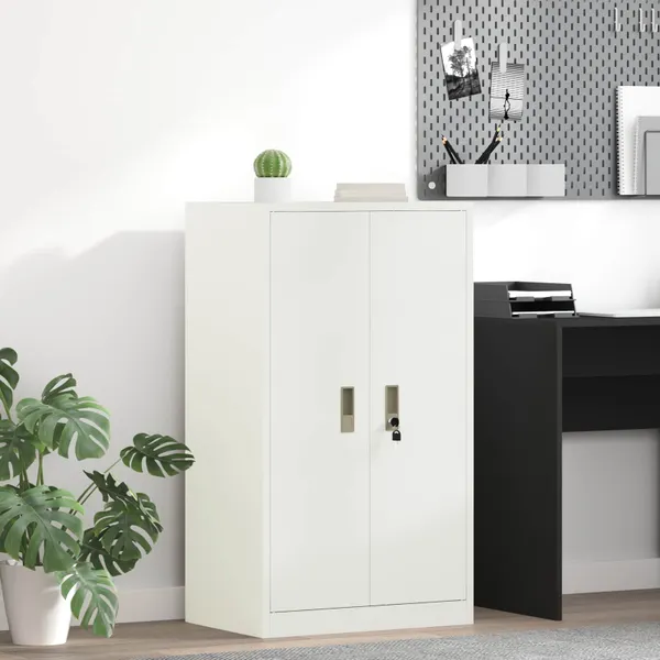 Armário de arrumação Branco 60 x 40 x 105 cm Aço