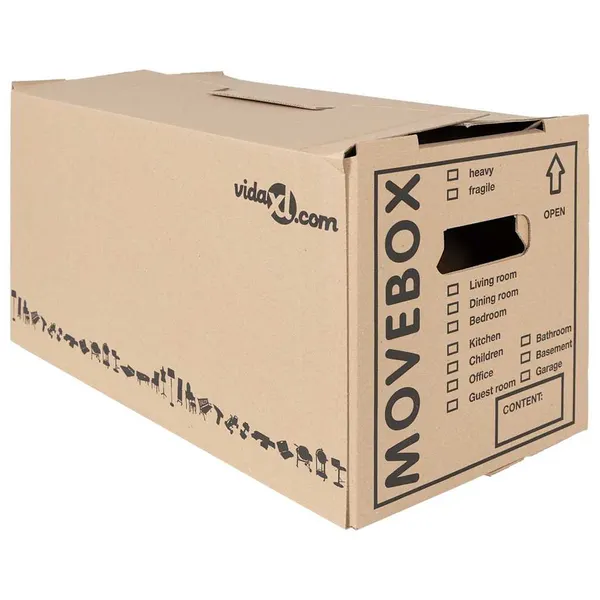 Caixa de Mudança 20 pcs Natural 59 x 31,5 x 31,5 cm cartão