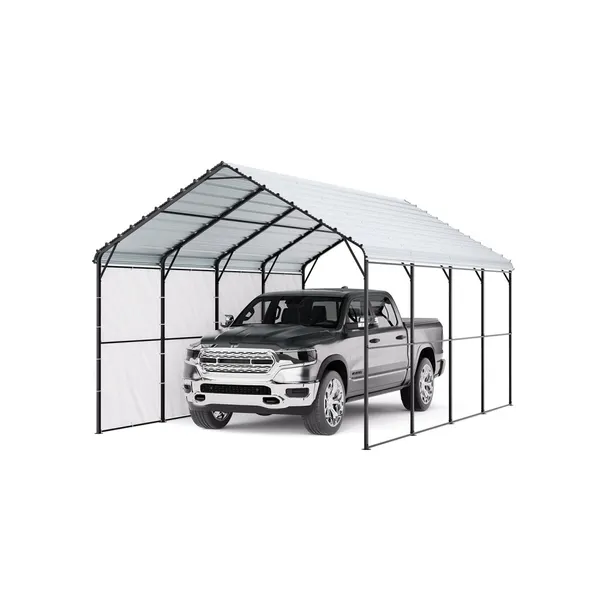 Carport Aço 12' x 20' com Paredes Removíveis