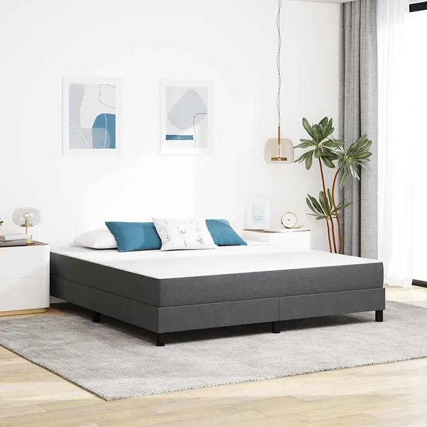 Colchão de Cama com colchão Cinzeto 180 x 200 cm tecido