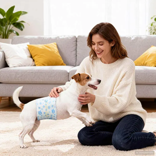 Fralda descartável para cães machos 30 pcs Branco XS
