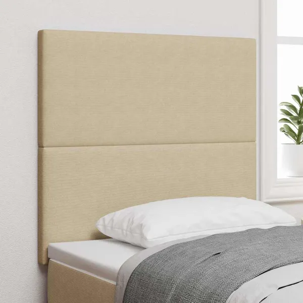 Cabeceira Cinza Verde Claro 100 cm Tecido de Veludo Cotele