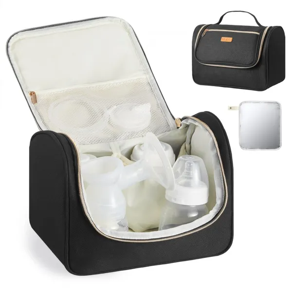 Bolsa bomba mama portátil com tapete impermeável