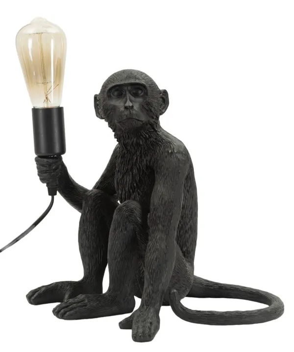 Lámpara de Mesa Monkey Sentada Negra 33x33x32 cm