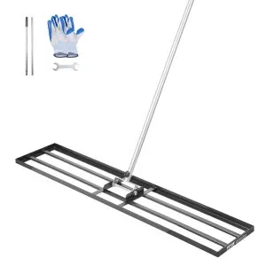 Rastelo nivelador relva 213 cm eixo carbono ajustável