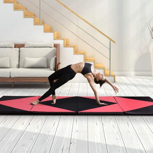 Colchonete de Ginástica Dobrável 240x120x5cm - Tapete Yoga e Fitness