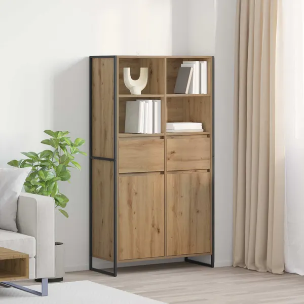 Buffet com gaveta 2 pcs Carvalho Artesanal 81 x 36 x 150,5 cm