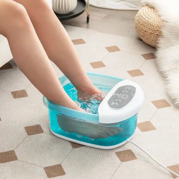 Massajador de Pés com Pedra e Contas de Massagem Removíveis | Bolhas e Vibração