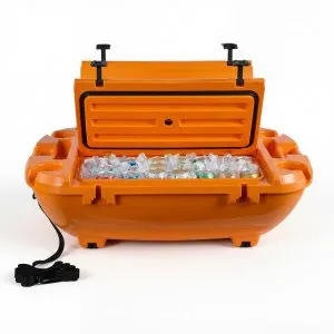 Frigorífico flutuante 37,9L LLDPE corda reboque laranja