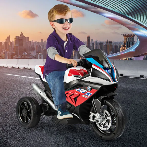 Moto Électrique Enfant 6V 3 Roues avec Phare et Musique | 37-96 Mois