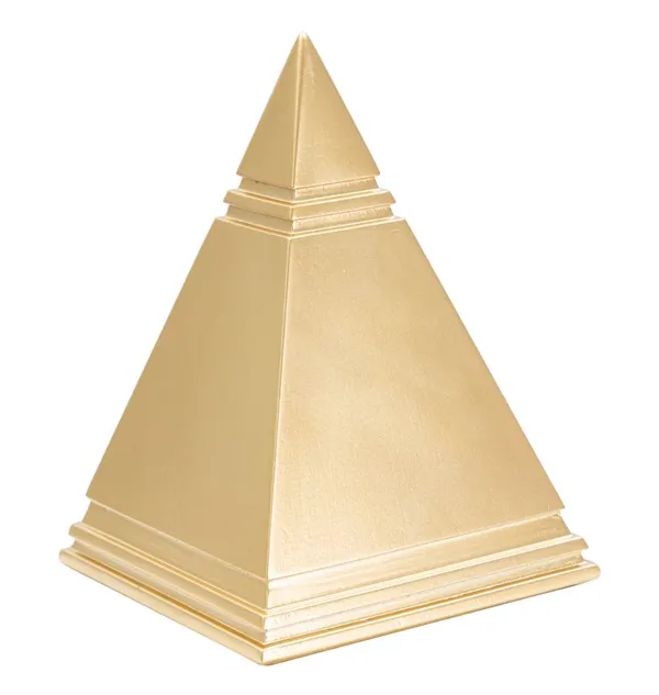 Pirâmide Gold 11,5x11,5x15,5 cm