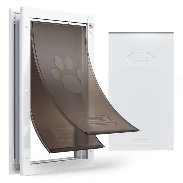Portinhola Cão Tamanho Grande Duplos Magnetes e Moldura Metal