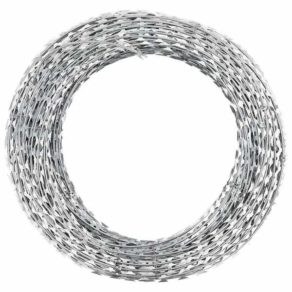 Rolo de arame farpado BTO-22 Concertina aço galvanizado 150 m