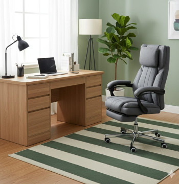 <p><strong>Cadeira de escritório Essenza com função de massagem</strong> - A combinação perfeita entre trabalho e relaxamento. Esta cadeira executiva possui <strong>6 motores de vibração</strong> estrategicamente posicionados nas costas e nádegas para uma massagem completa.</p><ul><li><strong>6 pontos de massagem por vibração:</strong> 2 nas costas, 2 na cintura e 2 nas nádegas com 5 modos diferentes e 2 intensidades</li><li><strong>Reclinação até 135°:</strong> Alivia a pressão da região lombar e coluna vertebral</li><li><strong>Apoio para os pés retrátil:</strong> Mantenha os pés elevados para maior conforto</li><li><strong>Altura ajustável:</strong> De 41 a 49 cm para se adaptar a qualquer secretária</li><li><strong>Controlo remoto com cabo:</strong> Temporizador de 15, 30 ou 45 minutos</li></ul><p><strong>Especificações técnicas:</strong> Medidas totais 65x61x105-113 cm, peso máximo 120 kg, estofado em tecido linho sintético, base giratória com 5 rodas.</p>