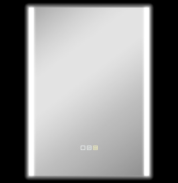 Espejo de baño con luz led 70x50 cm Espejo de baño con 3 Colores de Luz Función Antiembaciamiento Función de Memoria IP44 Horizontal o Vertical