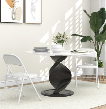 Conjunto de 2 Cadeiras Dobráveis Cadeiras Dobráveis com Encosto e Estrutura de Aço para Sala de Estar Escritório Estúdio 45x46x78 cm Branco