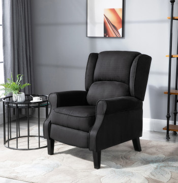 Gun de massage à lisier inclinable avec télécommande 2 zones de massage poche latérale 78x83x101 cm noir