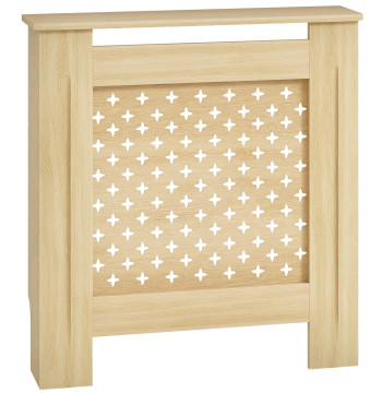 Cobertura de Radiador de MDF Proteção para Radiador para Sala de Estar Dormitório Corredor 78x19x82 cm Carvalho