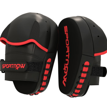 Plastrons de Boxeo Paos de Muay Thai MMA para Treino de Boxeo Boxing Karate Taekwondo Artes Marciais 24x19x4 cm Preto