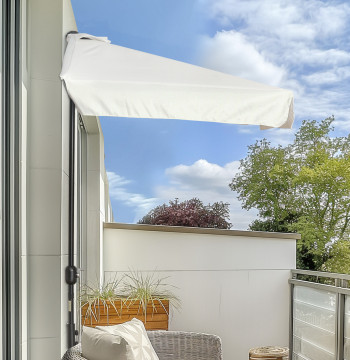 Cappello rettangolare da sole 230x130x249 cm Cappello da parete con maniglia Protezione UV Impermeabile per la crema da giardino del balcone