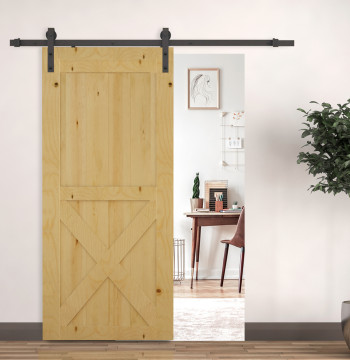 Kit de Instalação de Calha para Porta de Correr sem Obra - Cor Castanho - Aço Carbono – 200 x 4 x 0,6 cm