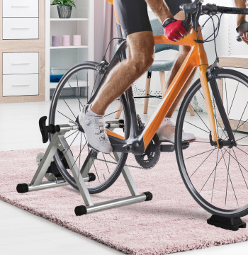 Allenamento Roll 5 livelli di resistenza dell'acciaio Indoor Bike 54.5x47.2x39.1 cm Argento