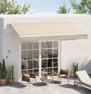 Manuale dell'anziano 3.5x2,5 m del cortile del balcone di alluminio con Manivella e protezione solare UV per la crema esterna del giardino