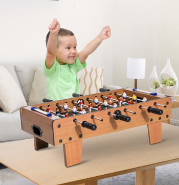 Futebol Mesa Madeira para Crianças +3 anos e Adultos - 69x37x24cm