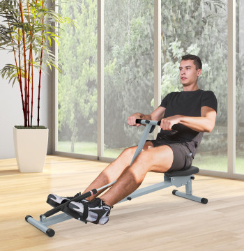 Remo Machine avec bureau LCD pour les exercices musculaires Academy ou la résistance Charge maximale 100kg 130x47,5x67cm Gris