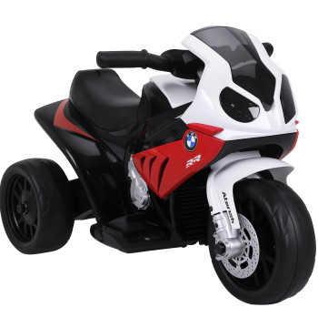 BMW Motel électrique pour les enfants entre 18-36 mois 6V avec phares de musique et Max Speed. de 2,5 km/h 66x37x44 cm rouge