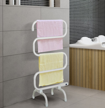 Aquecedor Térmico Secador Toalhas Bares Curvas Aquecedor Elétrico Toalhas de Metal e ABS 50x30x95cm 100W