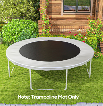 Tapis de rechange en trampoline Ø323 cm pour 12 pieds anti-UV Trampoline et 8 côtes noires