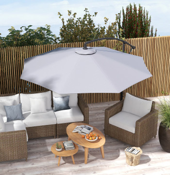 Parabrezza di ricambio per 3 m Sun Hat Awdow per Patio Sun Hat con ventilazione superiore per grigio esterno