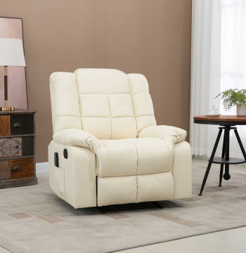 8 Rilassati Rilassati Rilassati Massage Gun Punti di massaggio Telecomando PU Supporto per tappezzeria per piede Bolsus Pole Laterale per Living Room 94x99x99 cm Crema