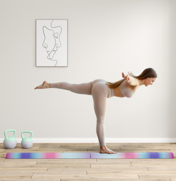 Barra de Equilíbrio de Ginástica Dobrável 236 cm Barra de Ginástica Artística com Base Antiderrapante Viga de Equilíbrio para Crianças Principiantes Ginastas Profissionais Treino em Casa