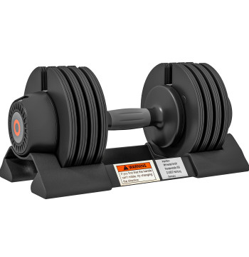 Conjunto de Pesos Ajustável de 10 kg Haltere para Exercício com Ajuste Rápido de Peso com Base de Armazenamento e Pega Antiderrapante para Treino em Casa e Ginásio 33xØ16 cm Preto