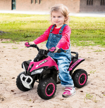 Quadricella per bambini da 18 mesi Camminare per bambini con funzione di luci e musica Carico di disegno innovativo 20kg 67.5x38x44 cm Rosa