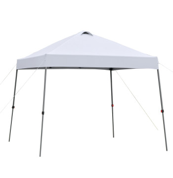Tenda pieghevole 3x3 portatile giardino con borsa di trasporto con ruote in acciaio esterno parti campeggio bianco