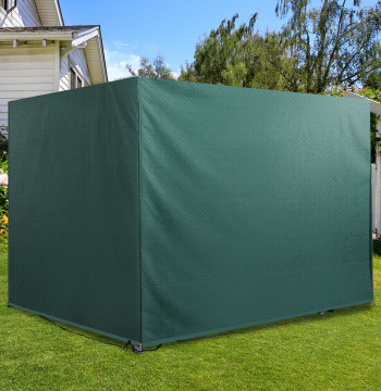 Capa de protección para Baloiço de Jardín, Capa Impermeable con Fecho, 215x155x150 cm, Verde