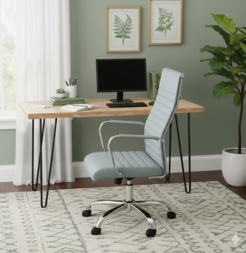 Sedia Ufficio Essenza Ergonomica Grigio Chiaro Altezza Regolabile