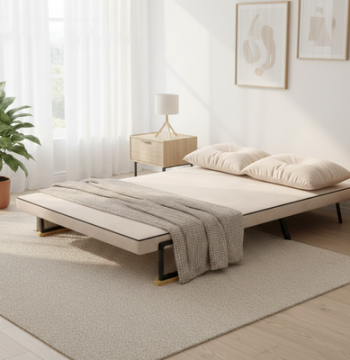 Materiais: Aço, espuma, veludo (100% poliéster) e madeira de borracha
Medidas: Sofá: 102x73x81 cm (CxLxA) / Cama: 183x98,5x26 cm (CxLxA) / Assento: 95x57x37 cm (CxLxA)
Benefícios: Encosto ajustável em 5 níveis, 2 almofadas extras, estrutura estável em aço, assento acolchoado
Usos recomendados: Ideal para sala de estar, escritório, dormitório e mais
Outras especificações: Capacidade máxima de peso: 120 kg, requer montagem