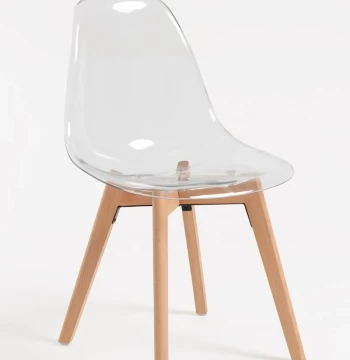 Pack 2 Cadeiras Kelen Transparentes - Design Nórdico Minimalista