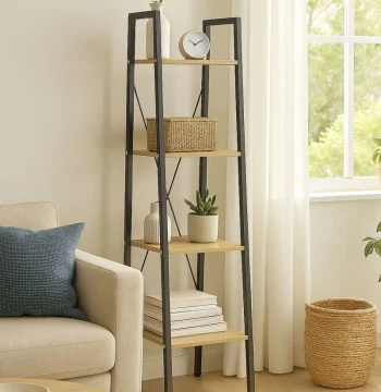 Scaffale Rak – Ripiani in Legno e Metallo
