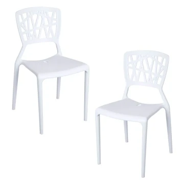 Pack 2 Chaises Delta – Confort et Praticité pour l'Extérieur